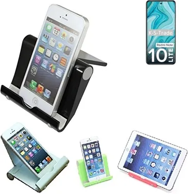 Produktbild von K-S-Trade Handy-Ständer kompatibel mit Xiaomi Redmi Note 10 Lite faltbarer Tischständer Smartphone Tablet Halterung Reise