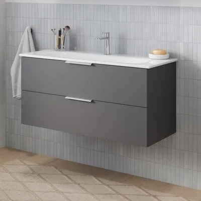 Image de Meuble sous-vasque Steinkamp Living 2.0 pour lavabo GROHE Essence, 100 cm