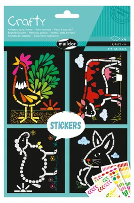 Image de Crafty, 14,8 x 21 cm, animaux de la ferme