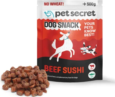 Zdjęcie produktu dla Treserki przysmaki smaczki dla psa sushi wołowina 500 g