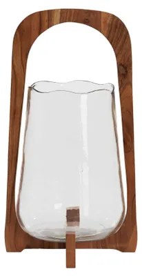 Produktbild von Light & Living - Windlicht Anosy - Braun - Ø26cm