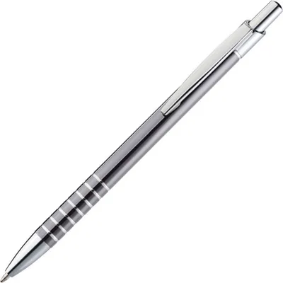 Produktbild von 10 Kugelschreiber / aus Metall / Farbe: grau