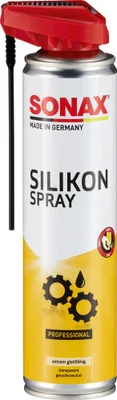 Produktbild von SONAX SilikonSpray mit EasySpray (400 ml) Schmiermittel schmiert, pflegt und schützt langanhaltend Gummi-, Kunststoff-, Holz- und Metallteile | Art-Nr. 03483000