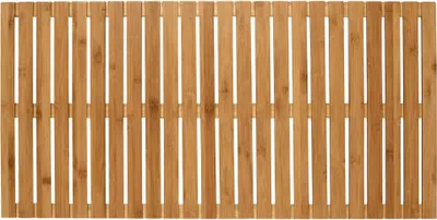 Produktbild von WENKO Baderost Indoor Outdoor Bambus Vorleger 100x50 cm Matte Sauna Pool Dusche