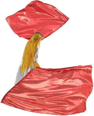 Produktbild von Flexibele Kirchentanzfahnen - 130x115 cm - Rote Fahnen für Kirchentanz - Flexibele Fahnenstange