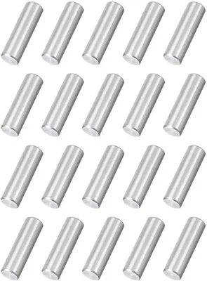 Image de Barres en acier de qualité marine - Acier 316 - 5 mm x 20 mm - Argent - Barres rondes