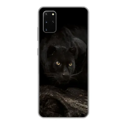Produktbild von MuchoWow® Handyhülle Schutzhülle Hülle für Samsung Galaxy S20 Plus Panther - Wald - Augen Silikon Softcase Handy Hülle - Hartschale