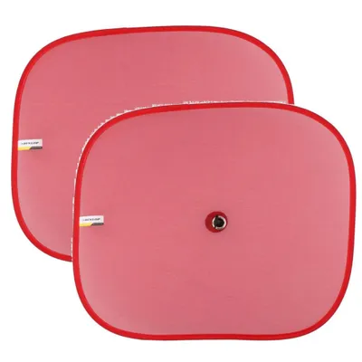 Image de Pare-soleil pour voiture DUNLOP – Lot de 2 avec ventouses – Rouge