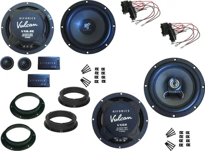Produktbild von Hifonics Lautsprecher Set für Skoda Octavia II 1Z Baujahr 2004 - 2013 Tür vorne und hinten 380 Watt