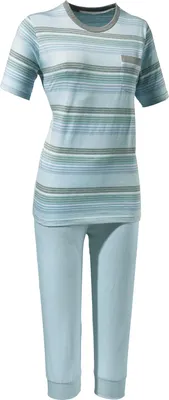Produktbild von REDBEST Damen-Schlafanzug hellblau/grau 38