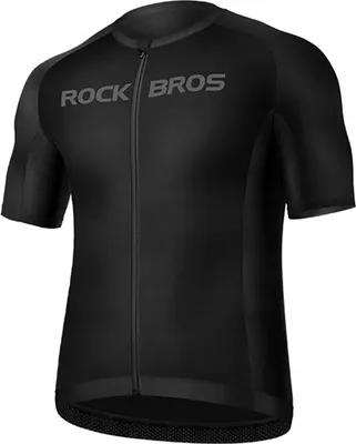 Obrázok produktu pre Rockbros Cyklistické tričko s krátkym rukávom Xxxl Profesionálne pohodlné čierne