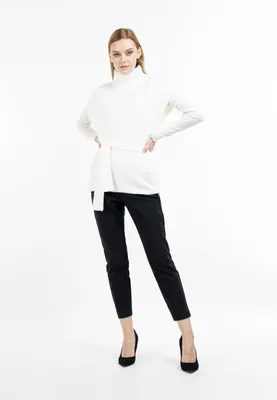 Produktbild von PATTEN Damen Poncho - Weiss, XL/XXL