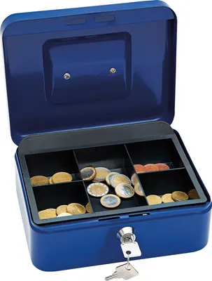 Image de Wedo Cash box taille 2 caisse à billets Bleu