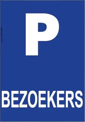 Produktbild von CombiCraft Schild 'Parkeerplaats Bezoekers' 21x30 cm