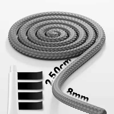 Image de Joint de poêle 2,5 m avec colle pour conduit de cheminée et cheminée