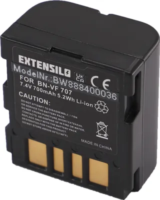 Produktbild von EXTENSILO 2x Akku Ersatz für JVC BN-VF707, BN-VF707U, BN-VF714, BN-VF714U, BN-VF733, BN-VF733U für Kamera (700 mAh, 7,4 V, Li-Ion)