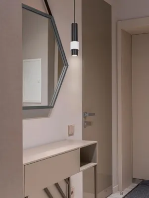 Zdjęcie produktu dla Lampa wisząca tuba czarno-biała 1xGU10x50W metal wym:110x8x8cm IP20 Kaja