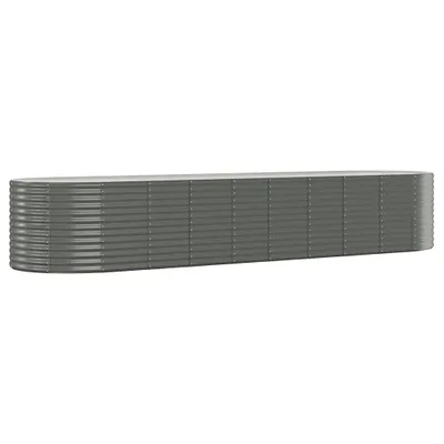 Immagine prodotto di Letto rialzato Acciaio verniciato a polvere 396x100x68 cm Grigio
