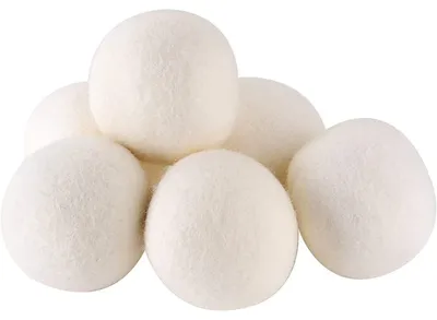 Immagine prodotto di Palline per asciugatrice in lana - Set da 6 pezzi - Antistatiche, riutilizzabili
