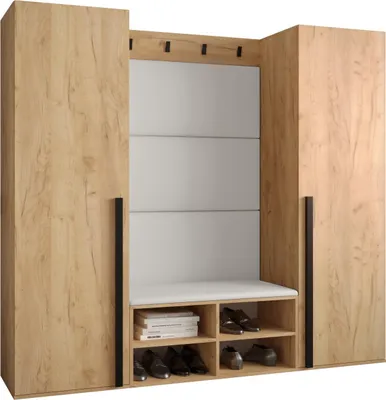 Produktbild von Garderobe MIRO Set 9 mit gepolsterten Paneelen Industrial Design