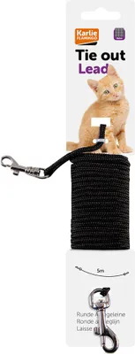 Image de Laisse Karlie - Laisses pour chats - Nylon - Noir - 500 x 0,3 cm