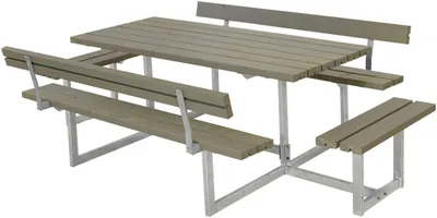 Produktbild von Plus Kombimöbel Basic 260 x 184 x 73 cm mit 2 Rückenlehnen, graubraun