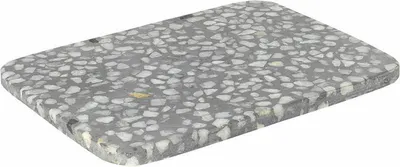 Produktbild von blomus OMEO Dekoablage, Grey, Terrazzo, H 1 cm, B 20 cm, T 15 cm, 65684