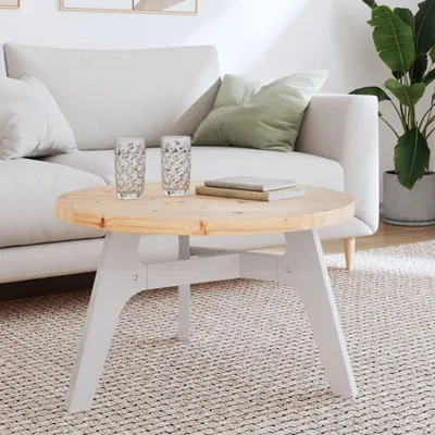 Produktbild von Möbel Tischplatte Rund Ø70x3 cm Massivholz Kiefer - Tischplatten 833667