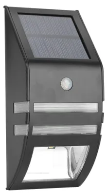 Solar-Wandleuchte 2 LED Bewegungsmelder IP44 50lm 3-5m