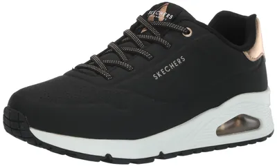 Produktbild von Skechers Damen UNO-Shimmer Away Sneaker, Schwarz/Weiß, 39.5 EU