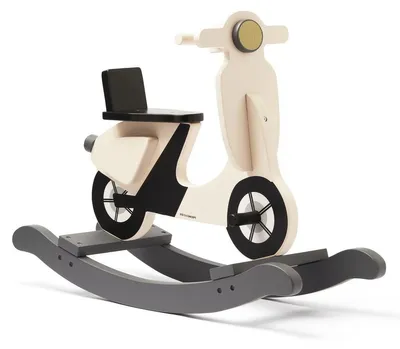 Zdjęcie produktu dla Kids Concept Huśtawka-hulajnoga jasnobeżowa, koniki na biegunach