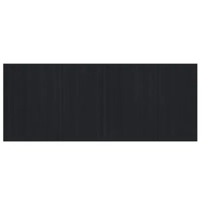 Produktbild von vidaXL Teppich Rechteckig Schwarz 80x200 cm Bambus