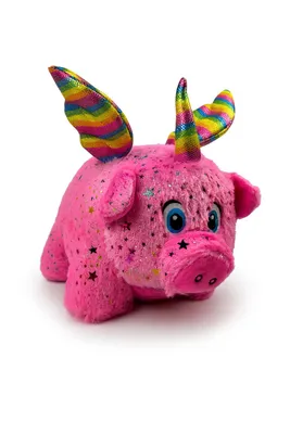 Produktbild von Plüschtier Schwein 35 cm rosa mit Flügeln – Weiches Kuscheltier, Stofftier