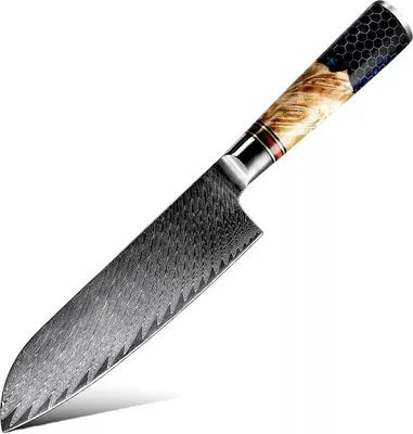 Immagine prodotto di Coltello da cucina damascato HO-21773 - Santoku KP21773