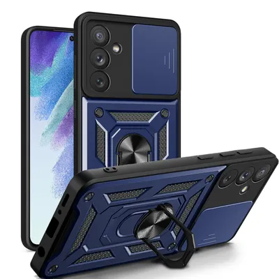 Produktbild von Outdoor Panzer Hülle für Samsung Galaxy A54 5G mit Kameraschutz Ringhalter  Blau