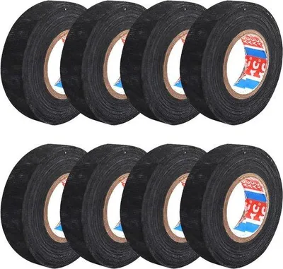 Obrázek produktu pro Izolační páska, 8 kusů, černá, 19 mm x 15 m, samolepicí