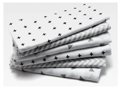 Produktbild von Musselin Quadratische aus 100% Baumwolle - Moltontuch - Mulltücher für Babys - 6er-Pack | 70x70 cm | Unisex | Doppelt Gewebt