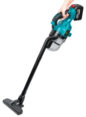 Image de Aspirateur à main sans fil - Aspirateur électrique 20V sans fil - Puissance d'aspiration de 1000W - Éclairage LED - Réservoir à poussière de 700 ml - Compatible avec les batteries 18V - Livré avec 2 batteries