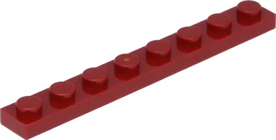 Produktbild von Lego® 1x8 Platte 3460 - 250 Stück Dunkelrot