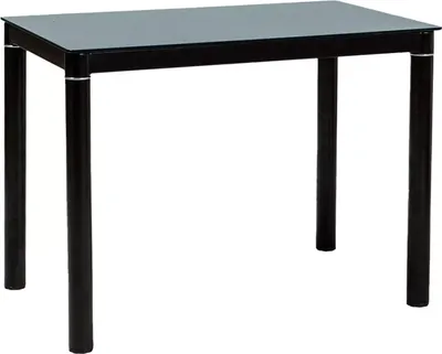 Image de Table de salle à manger / table de cuisine Galant 100 x 60 x 75 cm, couleur au choix : noir