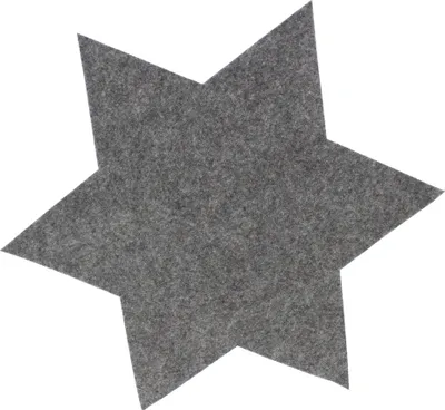 Produktbild von 6 x Filzsterne Ø 20 cm - Kerzenuntersetzer Kerzenteller Sterne aus Filz Weihnachtsdeko