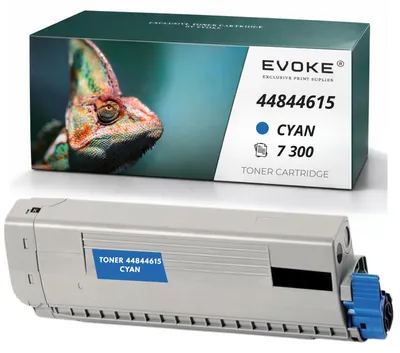 Obrázek produktu pro Evoke tonerová kazeta kompatibilní s tiskárnou OKI C822, barva: azurová, výtisk: 7 300 stran, kompatibilní s modely C822, C822n a C822dn