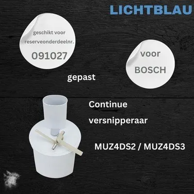 Productafbeelding van Meemer vleugelwiel 091027 voor keukenmachine MUM4 I doorloopsnijder, reserveonderdeel geschikt voor MUZ4DS2 MUZ4DS3 00091027 I MUM4 accessoire