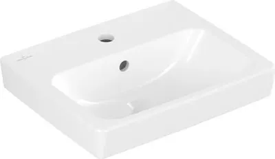 Produktbild von VB Handwaschbecken Architectura 450x365 mm Rechteck 1HL. mit Überlauf Weiß Alpin