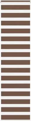 Produktbild von "2026 Promotion" Doppelrollo - Außenrollo - Braun 55x200 cm Stoffbreite 50,9 cm Polyester - Rollos CC24375