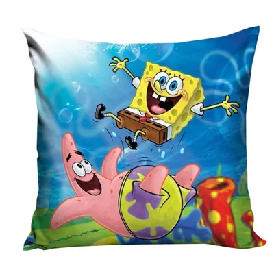 Produktbild von Sponge Bob und Patricks Trampolin Kopfkissenbezug