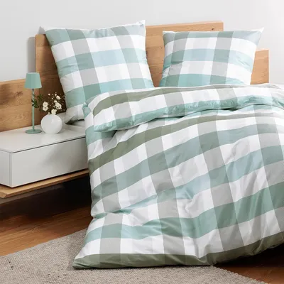 Produktbild von Janine Mako-Satin Bettwäsche moments 98130 salbei mint 155x200 cm + 80x80 cm