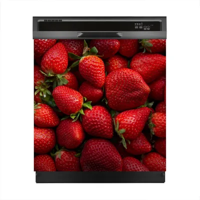 Produktbild von Aufkleber sticker 60x60 cm Dekorative folie Spülmaschine - Rote Erdbeeren
