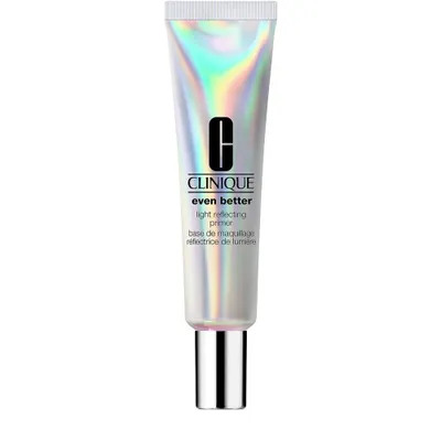 A Clinique Even Better Light Reflecting Primer tube against a white background.