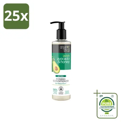 Produktbild von 25 x Organic Shop Natural Repairing Conditioner - Avocado & Honig - 280 ml - Großpackung - 25 Stücke